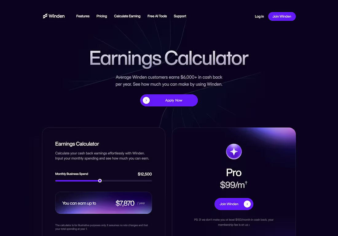 Cover image for Earnings calculator