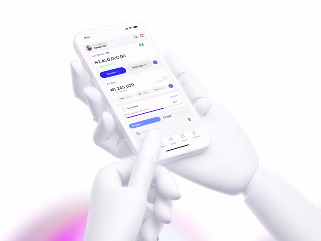 Cover image for Mobile Crypto & Investment App Design - Using Lottiefiles