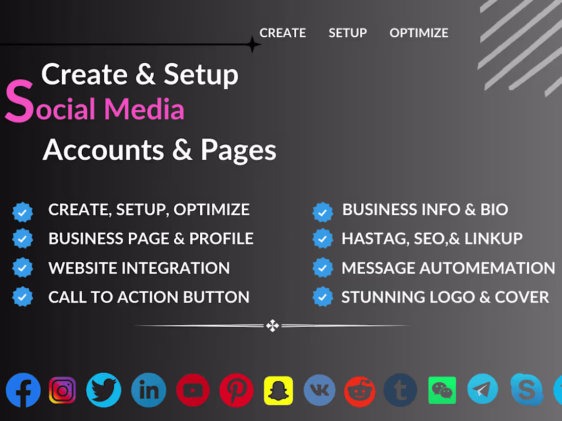 Cover image for Social Media Setup and Optimization