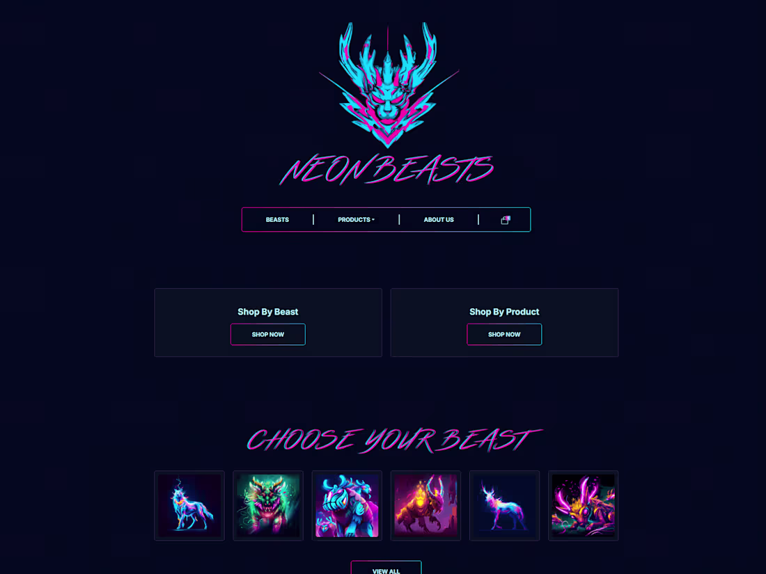Cover image for Custom WP/WooCommerce Template- Neonbeasts.io