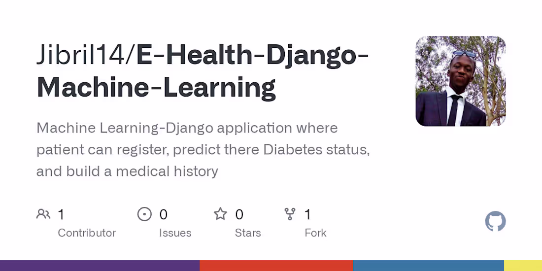Cover image for Jibril14/E-Health-Django-Machine-Learning
