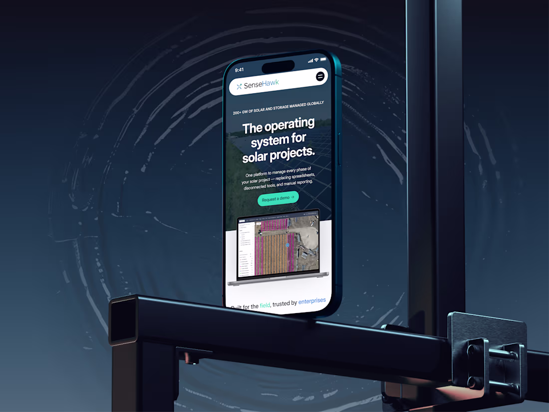 Cover image for SenseHawk Website Redesign