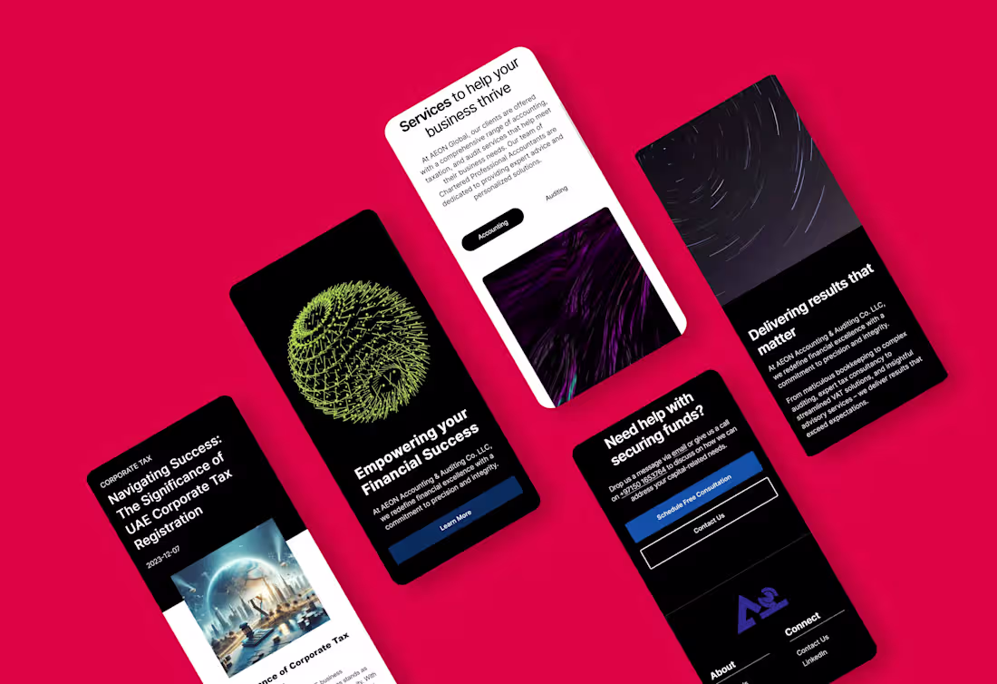 Cover image for  Client work: AEON Global Website 