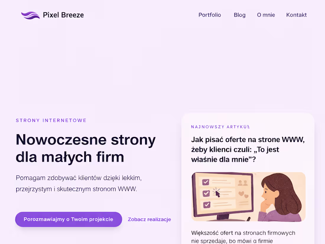 Cover image for Pixel Breeze is a modern