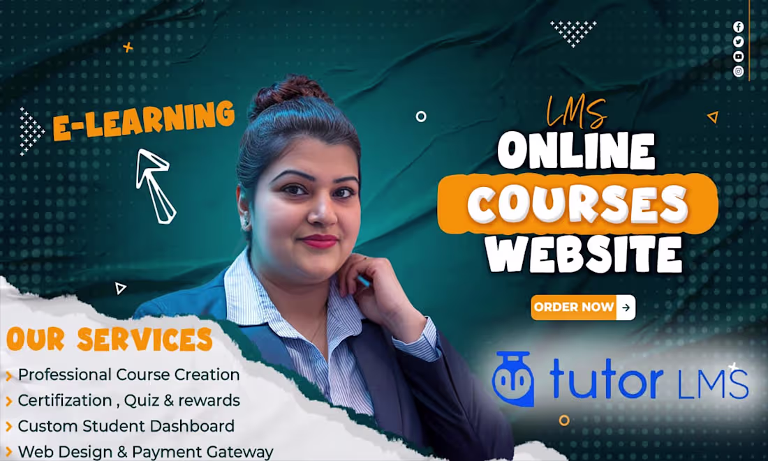 Cover image for Online Course Website