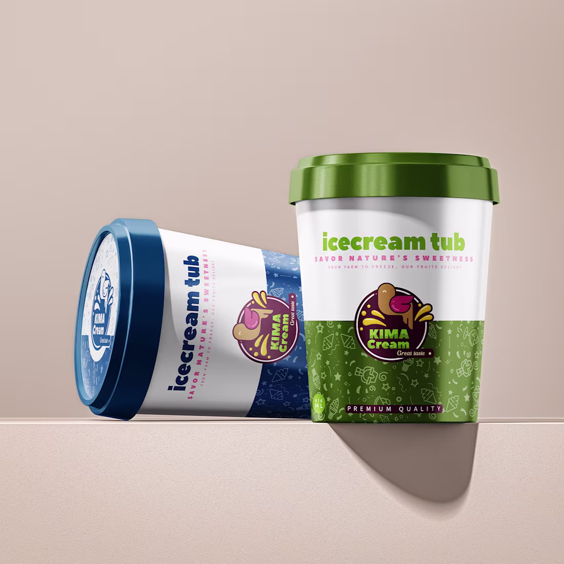Cover image for KIMACream | Ice Cream | Brand identity :: Behance