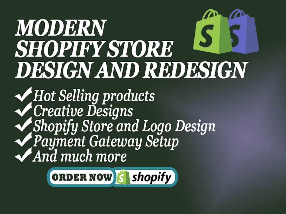 Cover image for Professional Shopify expert design and redesigning 