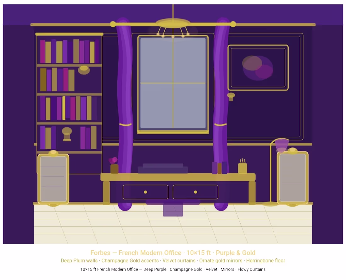 Cover image for Title: French Modern Office Room