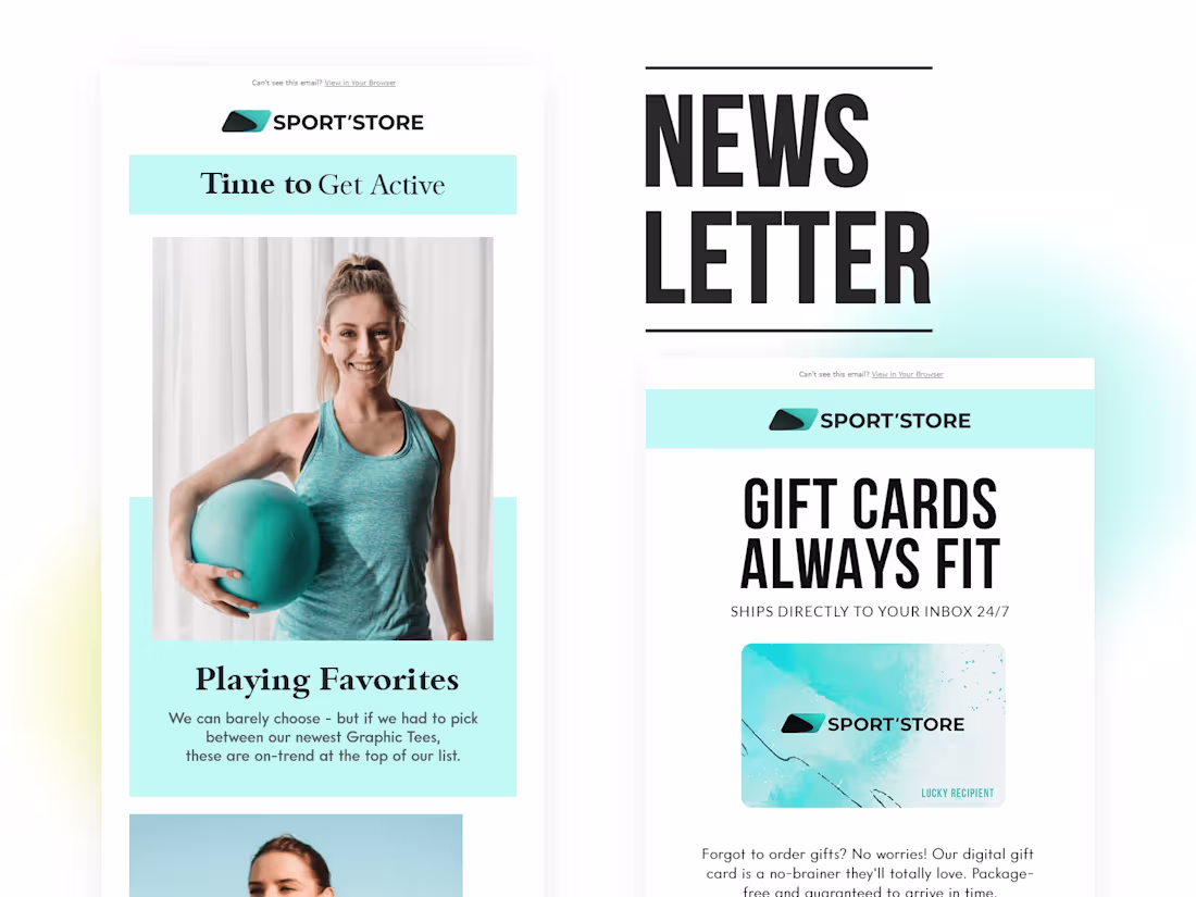 Cover image for Sport's Store-Newsletter