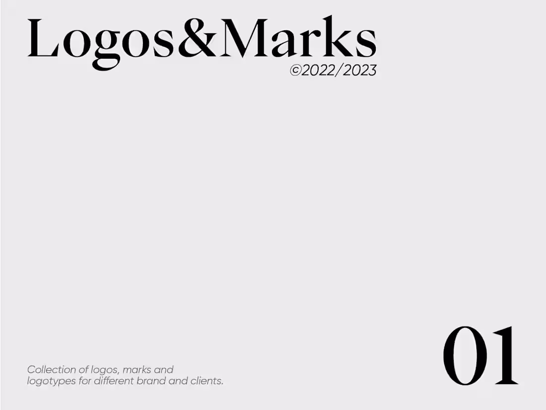 Cover image for Logos & Marks Vol. 01