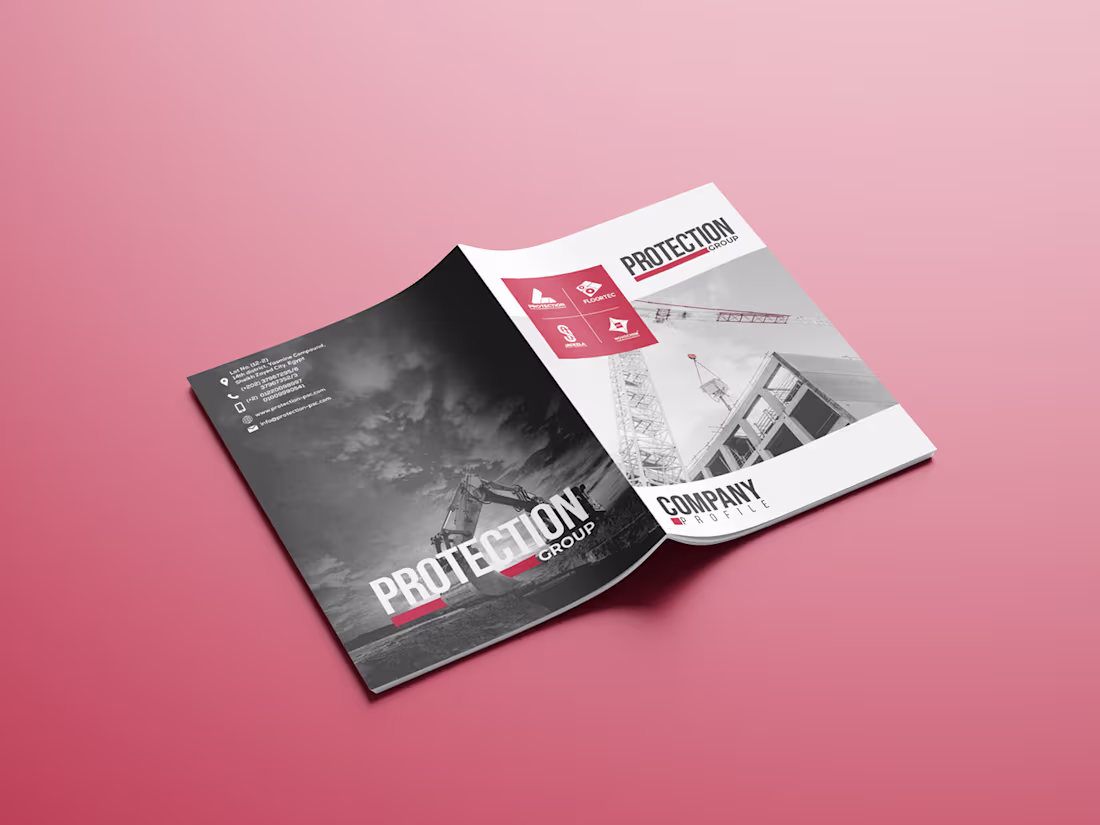 Cover image for Protection Group Company Profile on Behance