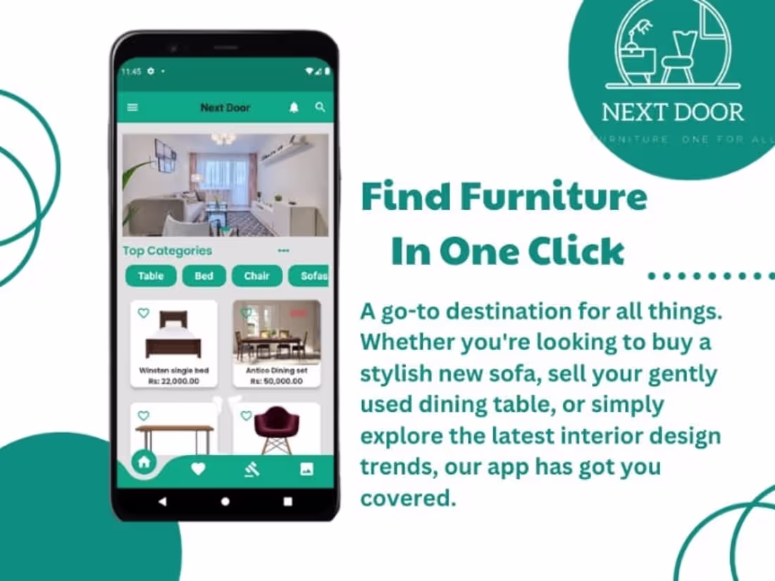 Cover image for Next door furniture app in flutter 


Buyer Module
🛋️ Place Ord