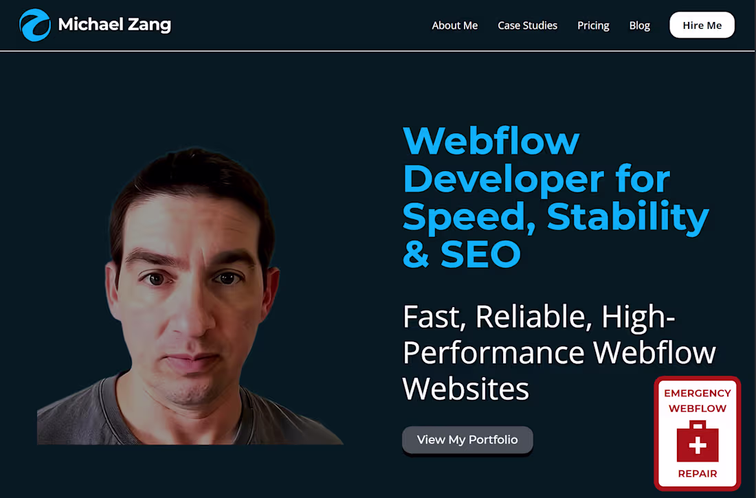 Cover image for Michael Zang Portfolio - Performance-Focused Developer Website