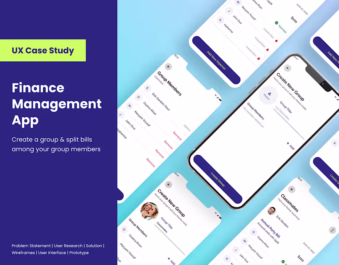 Cover image for Case Study: Finance Management App | Behance