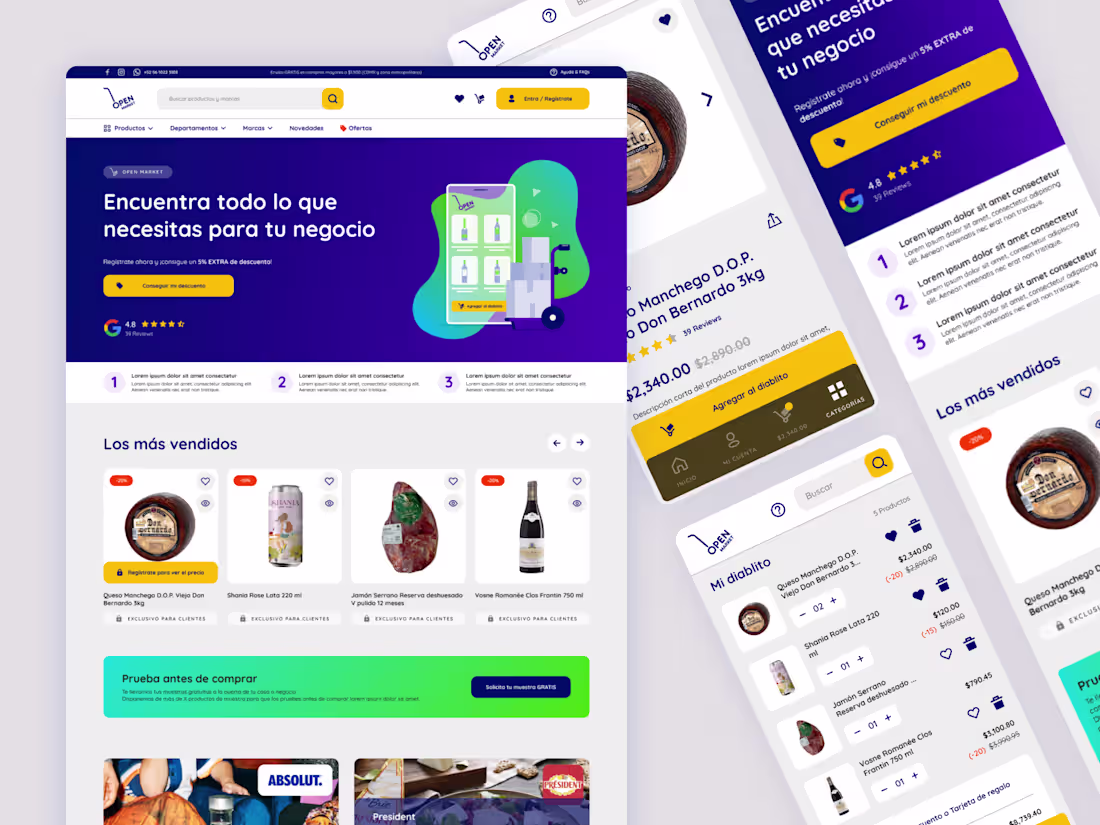 Cover image for OPEN MARKET: E-commerce platform optimization