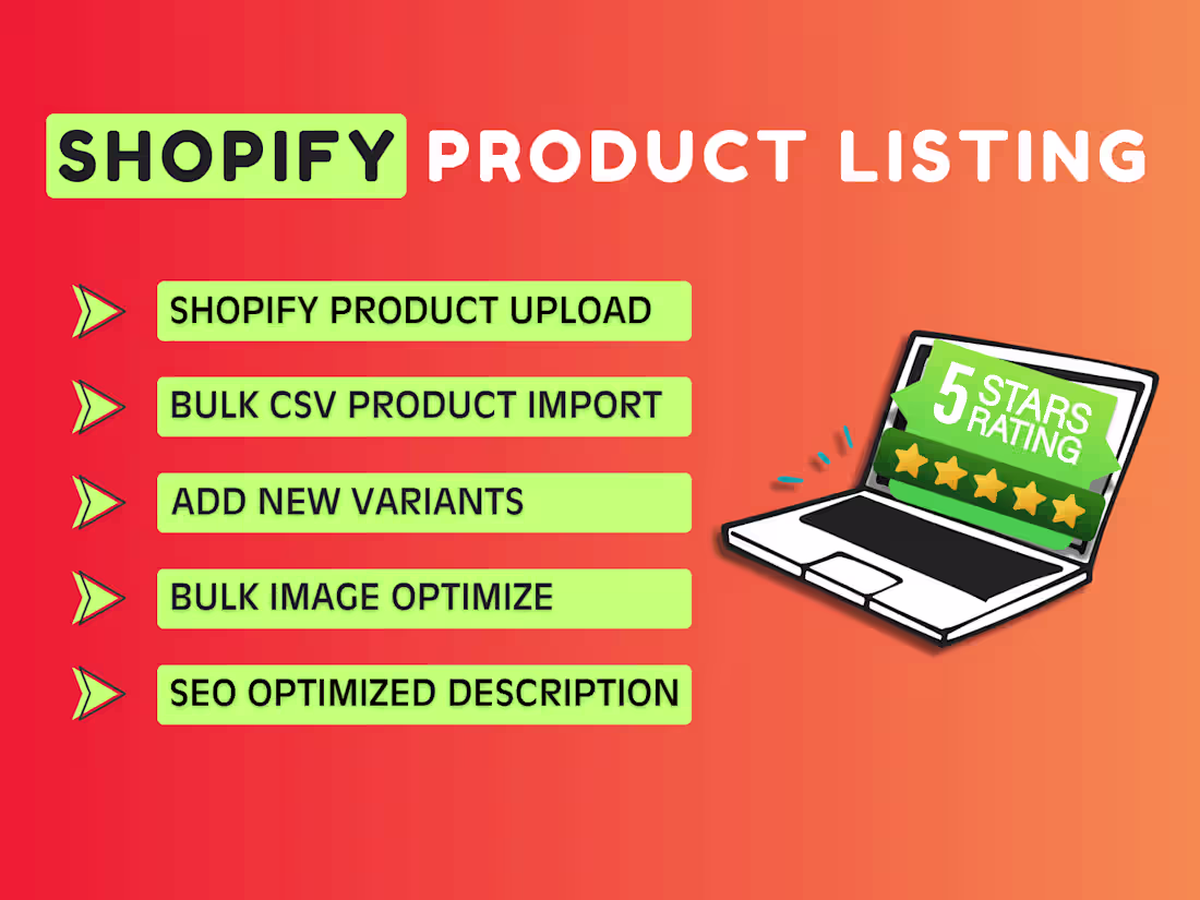 Cover image for Professional Shopify Product Listing