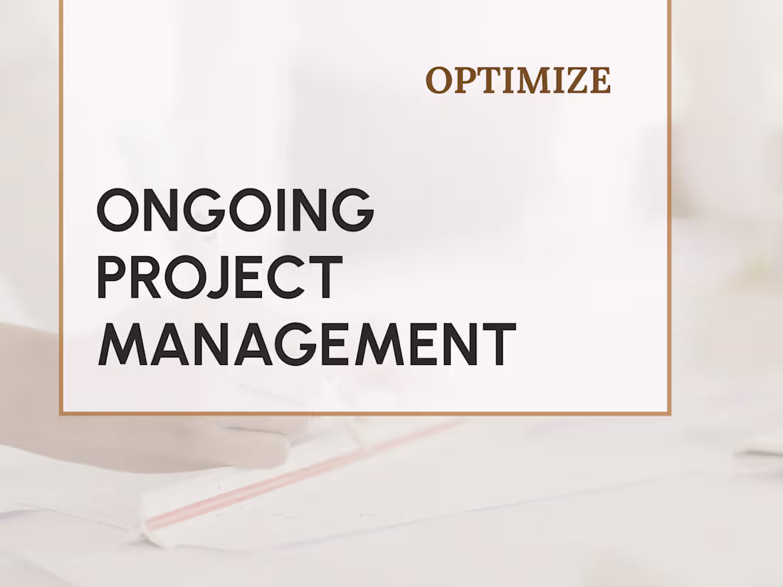 Cover image for Ongoing Project Operations Management (Fractional PM)