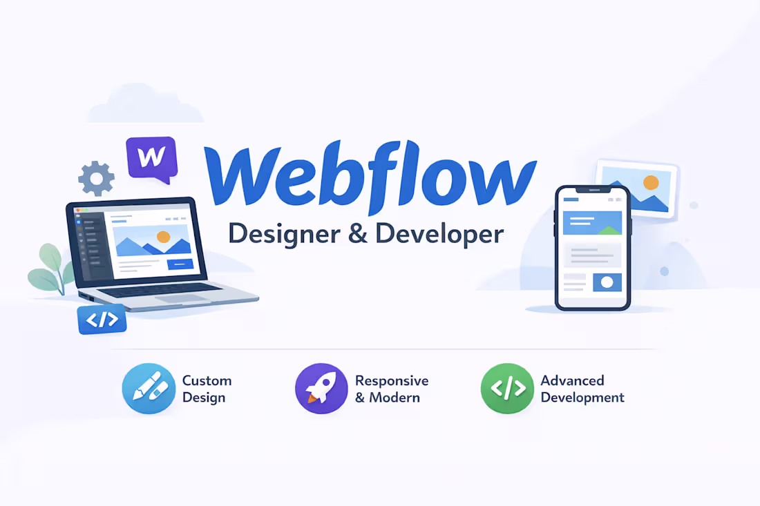 Cover image for Webflow Developer & Designer for B2B SaaS & Startups