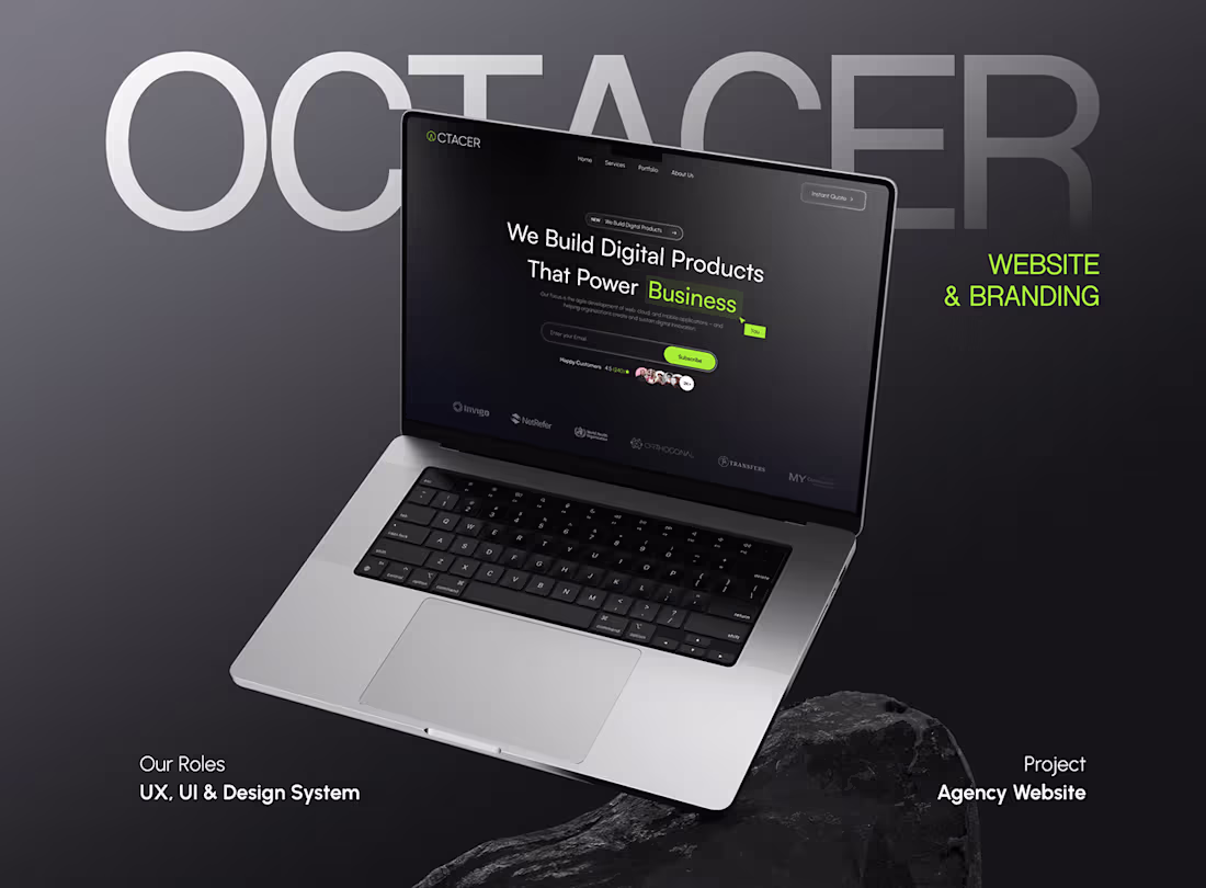 Cover image for Agency Website UI UX