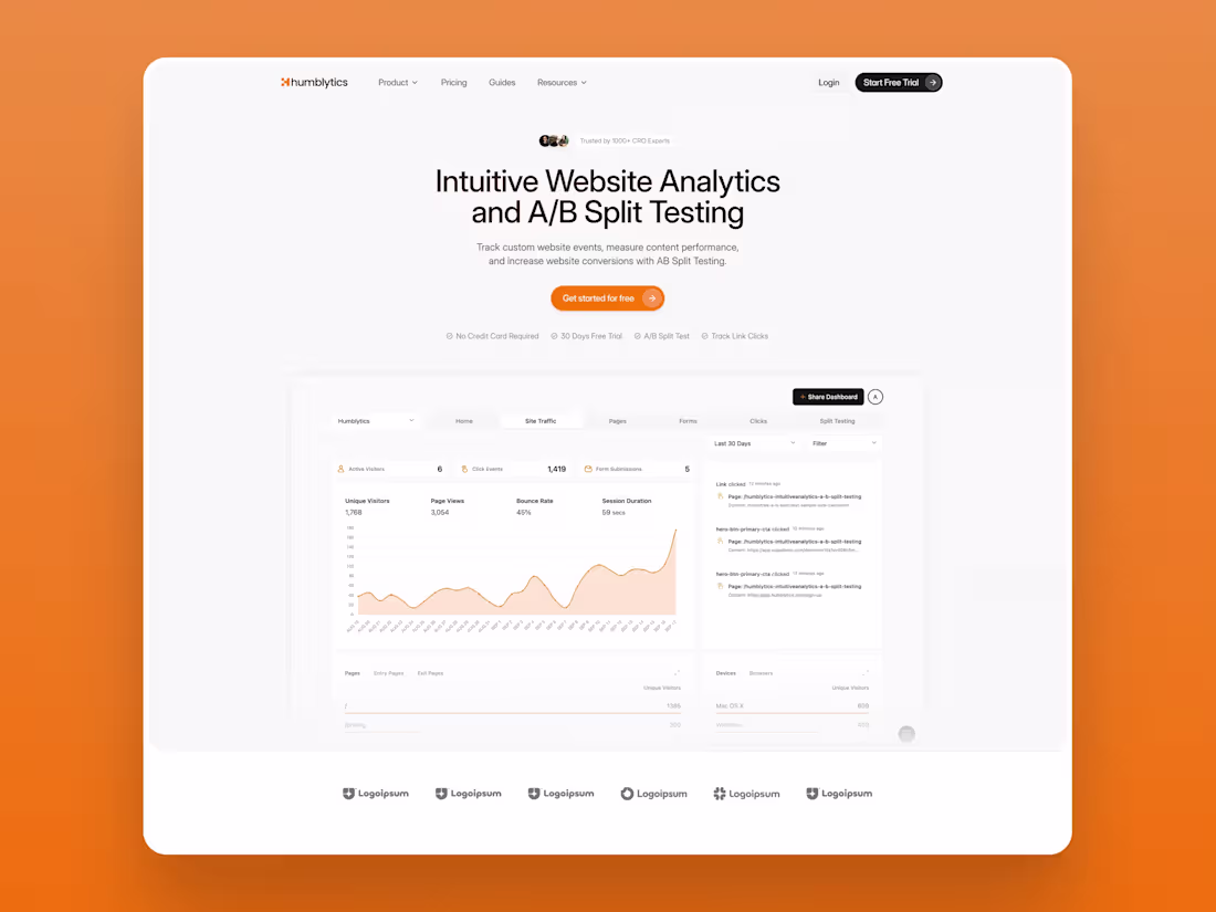 Cover image for Humblytics Redesign and Framer Dev