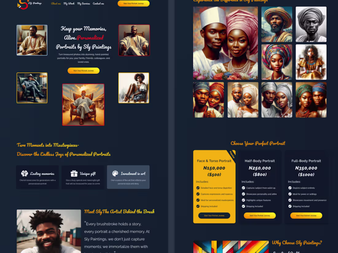 Cover image for Lead Generation Landing Page for Slyart