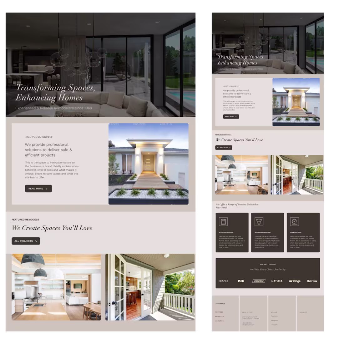 Cover image for Web & Brand Design for - THE RENO CO