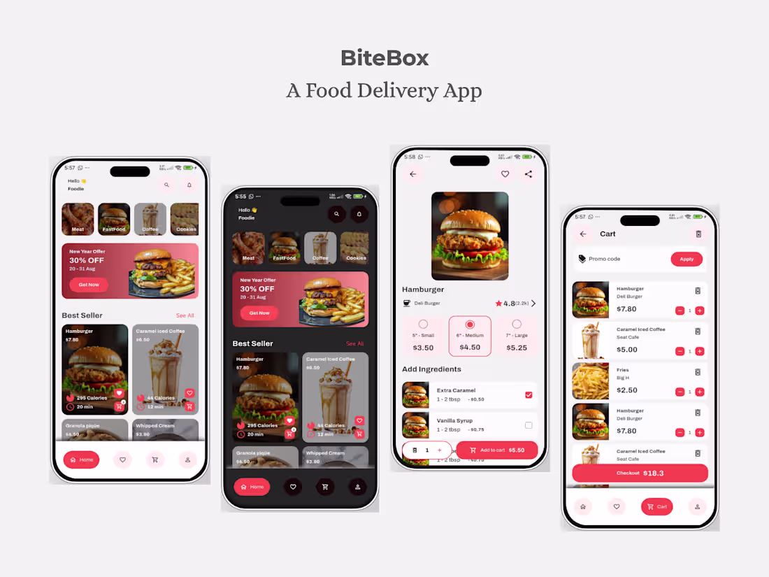 Cover image for BiteBox (Food Delivery Mobile App)