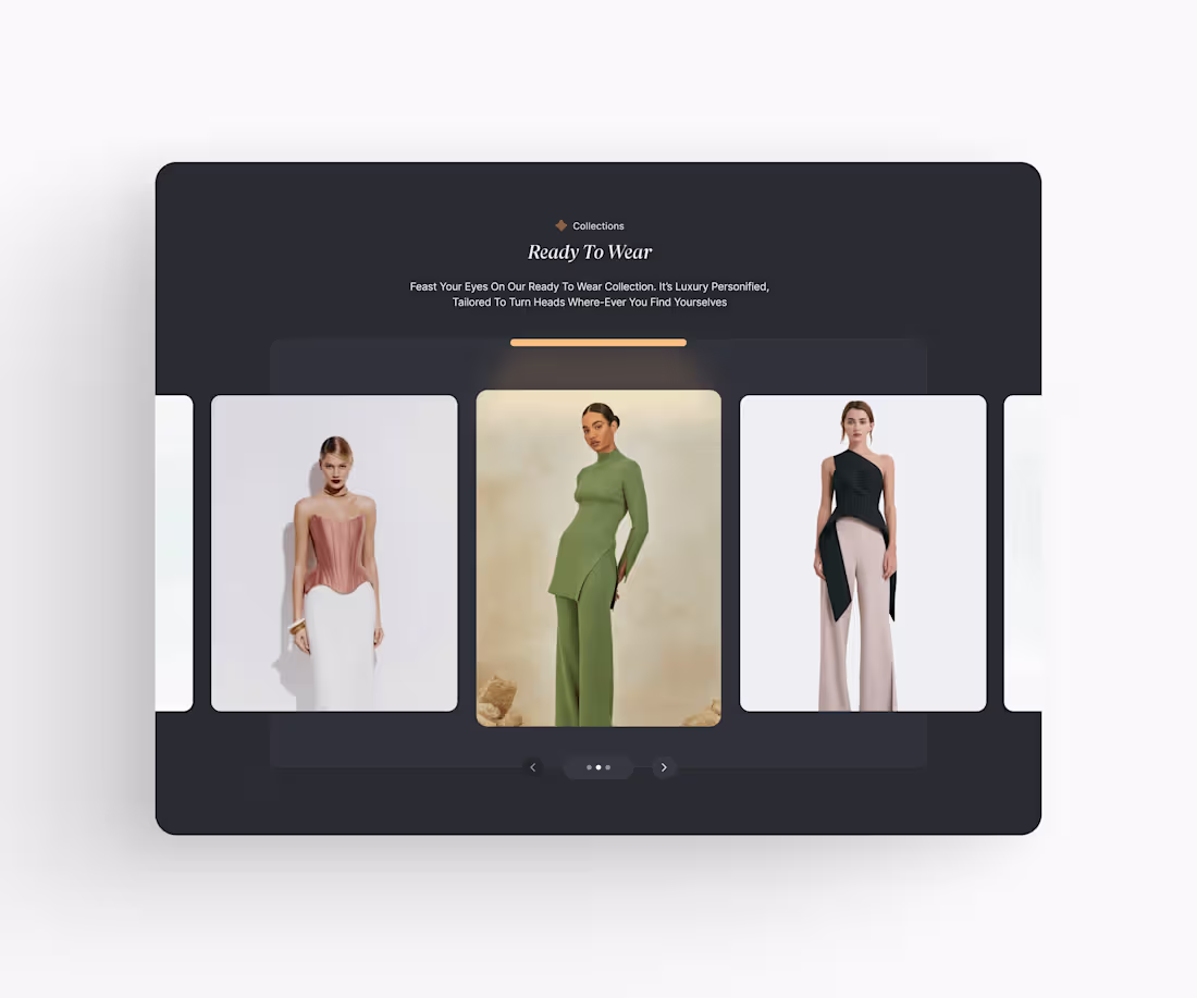 Cover image for Collection Catalogue For A Fashion Website.