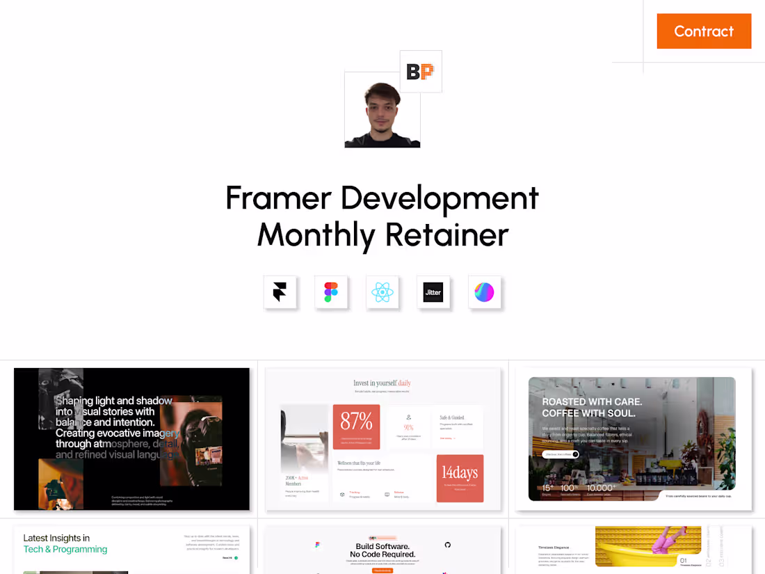 Cover image for Framer • Development Monthly Retainer