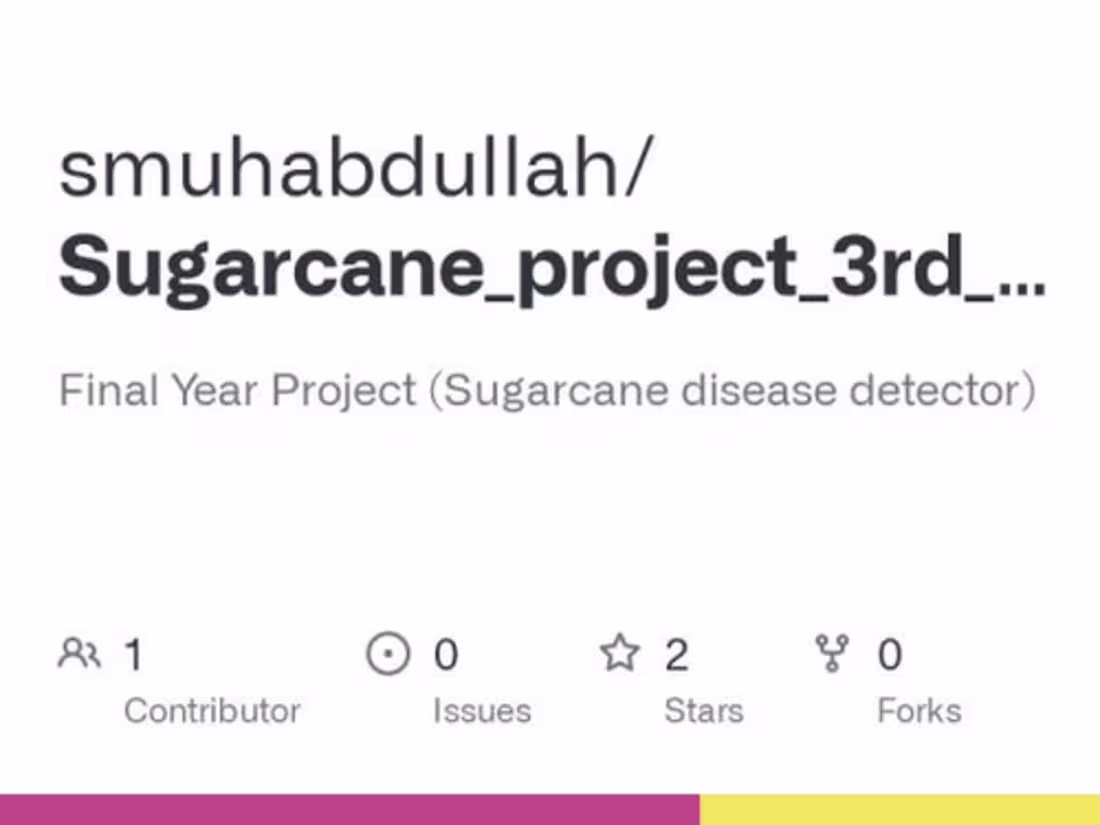 Cover image for Sugarcane Disease Detection and Treatment System Using ML