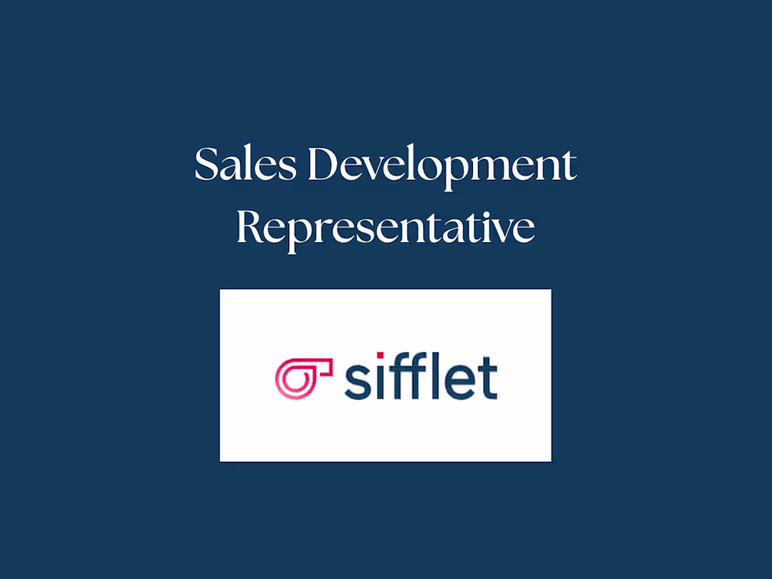 Cover image for Sales Development Representative at Sifflet