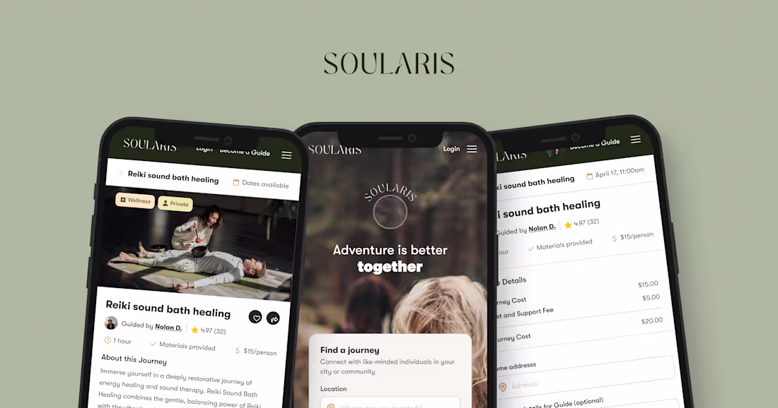 Cover image for MVP Design for Soularis Travel App