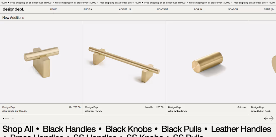 Cover image for Home Decor E-commerce Revamp for DesignDept.in