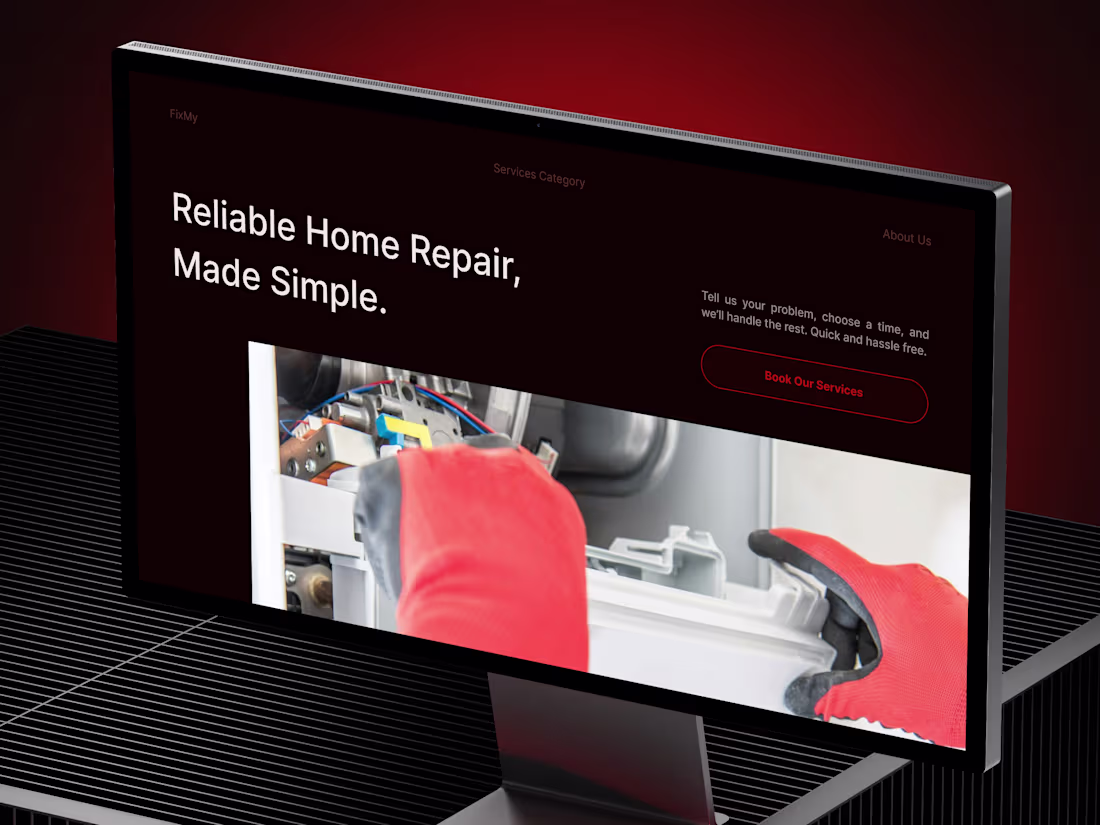 Cover image for FixMy – Technician Booking Website I always thought it’d be ...