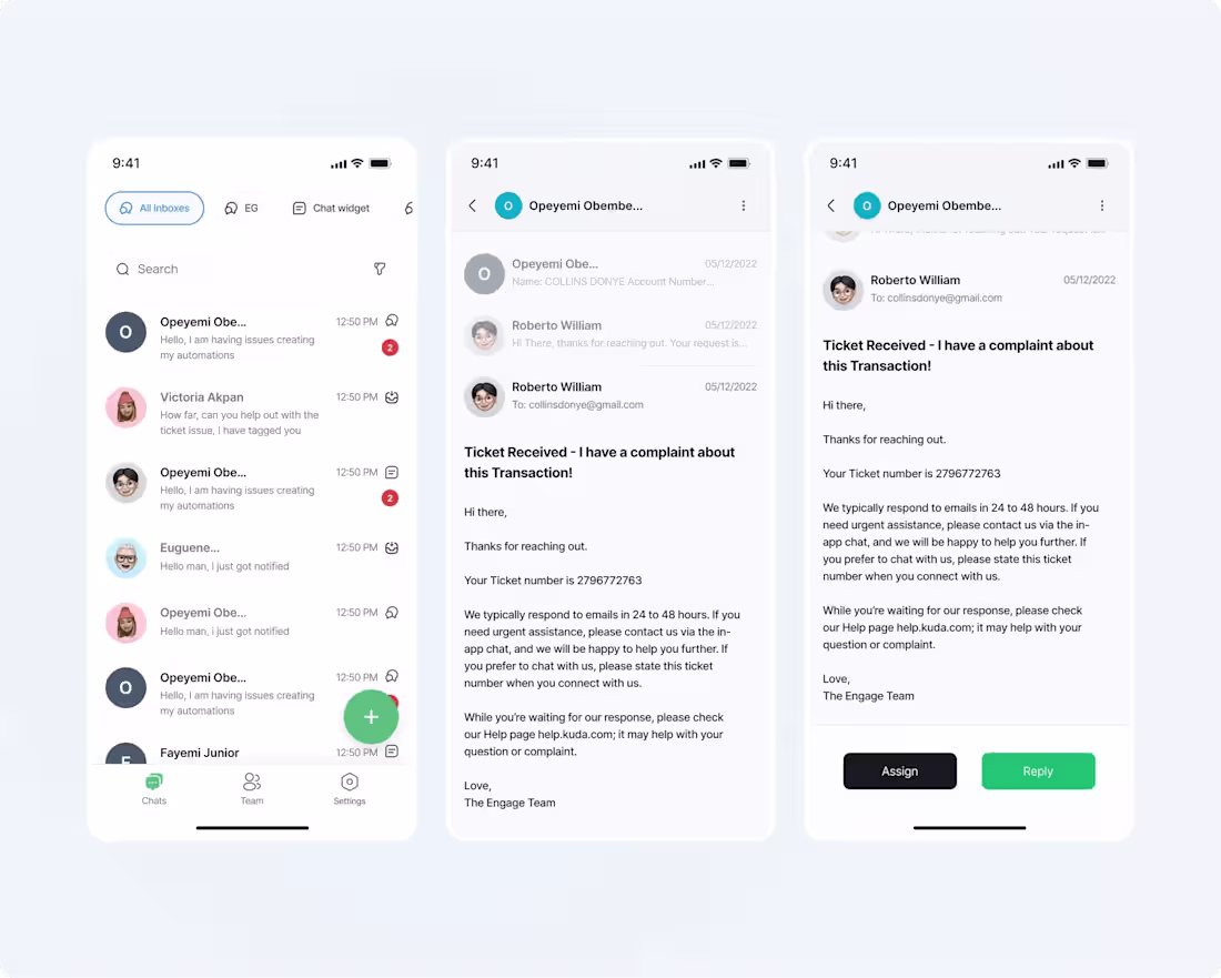 Cover image for Engage Messaging App - Cutting Response Time by 30%. 