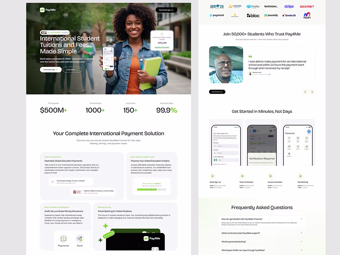 Cover image for Pay4Me Website Redesign