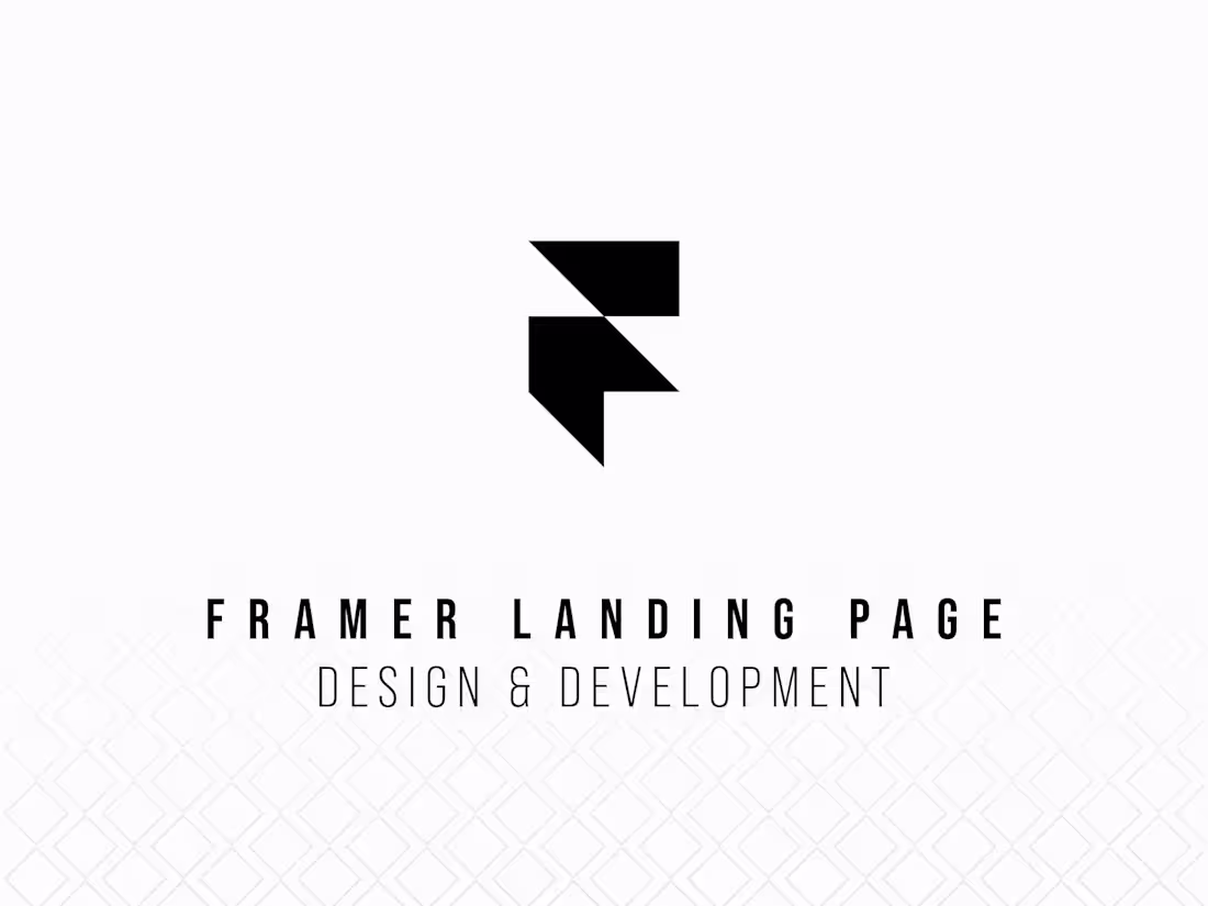 Cover image for Premium Framer Landing Pages - Design & Build for SaaS