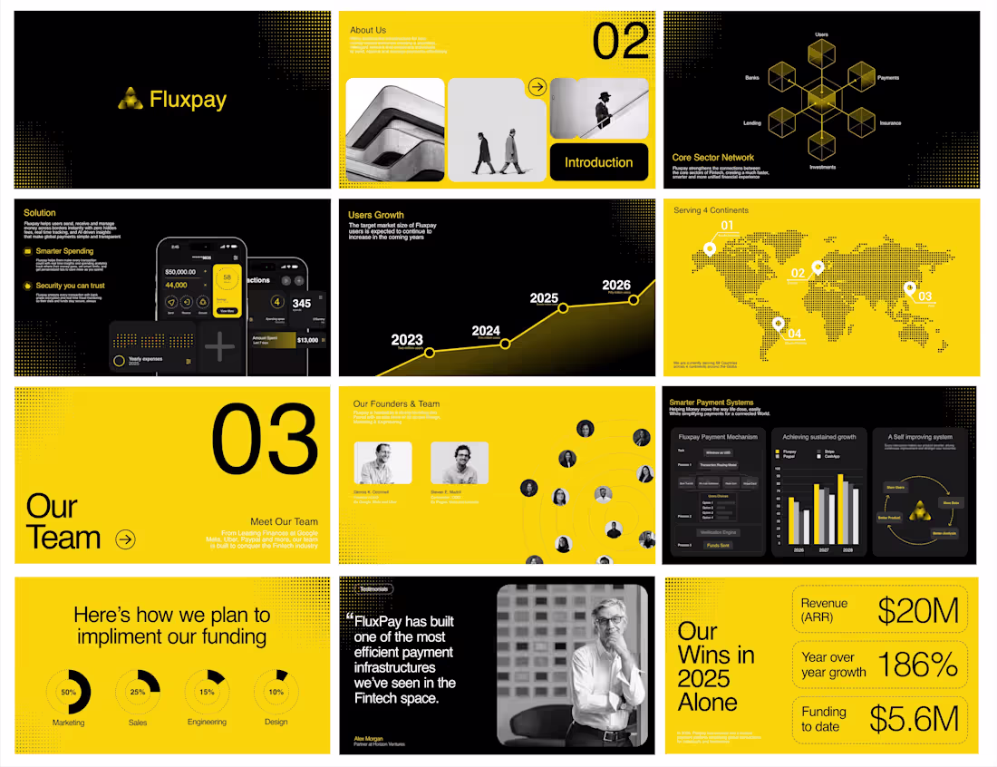 Cover image for FluxPay Series A Pitch Deck Design