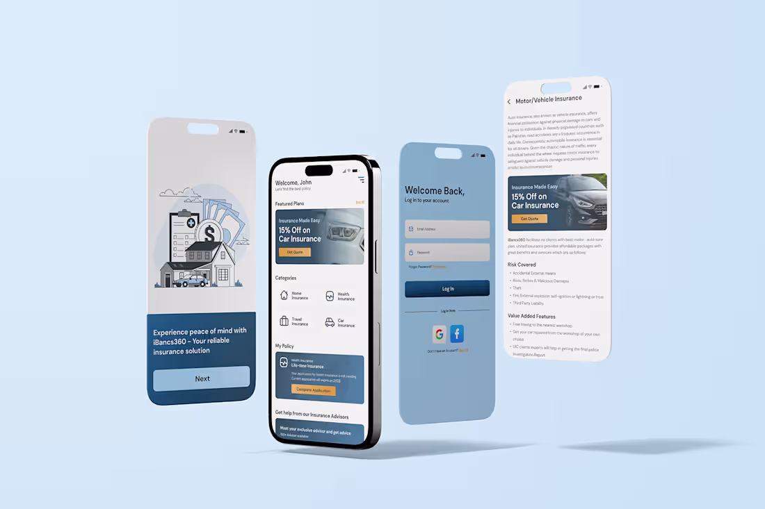 Cover image for Insurance UI Design