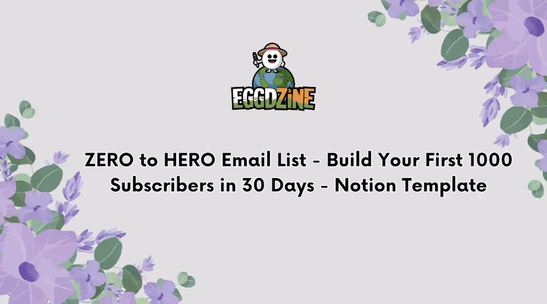 Cover image for 📩 Zero to Hero: Build Your First 1,000 Email Subscribers 🔗...