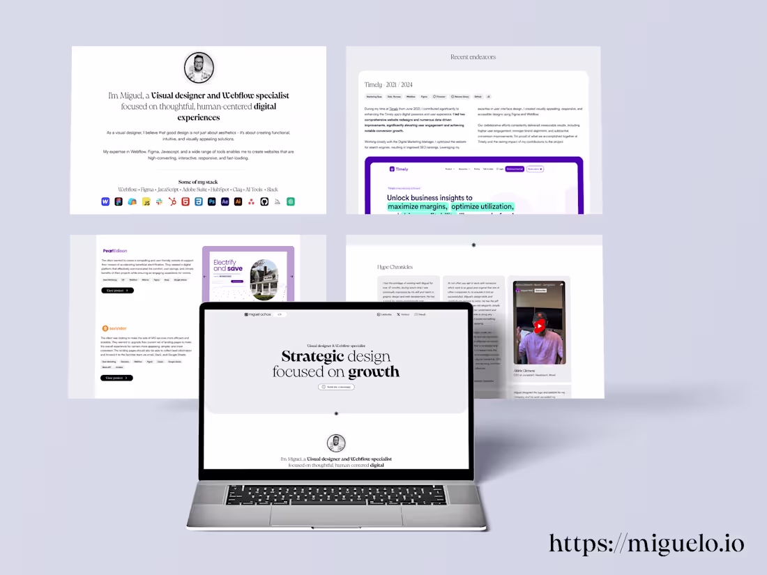 Cover image for Strategic Digital Design & Webflow Development | Miguel Ochoa