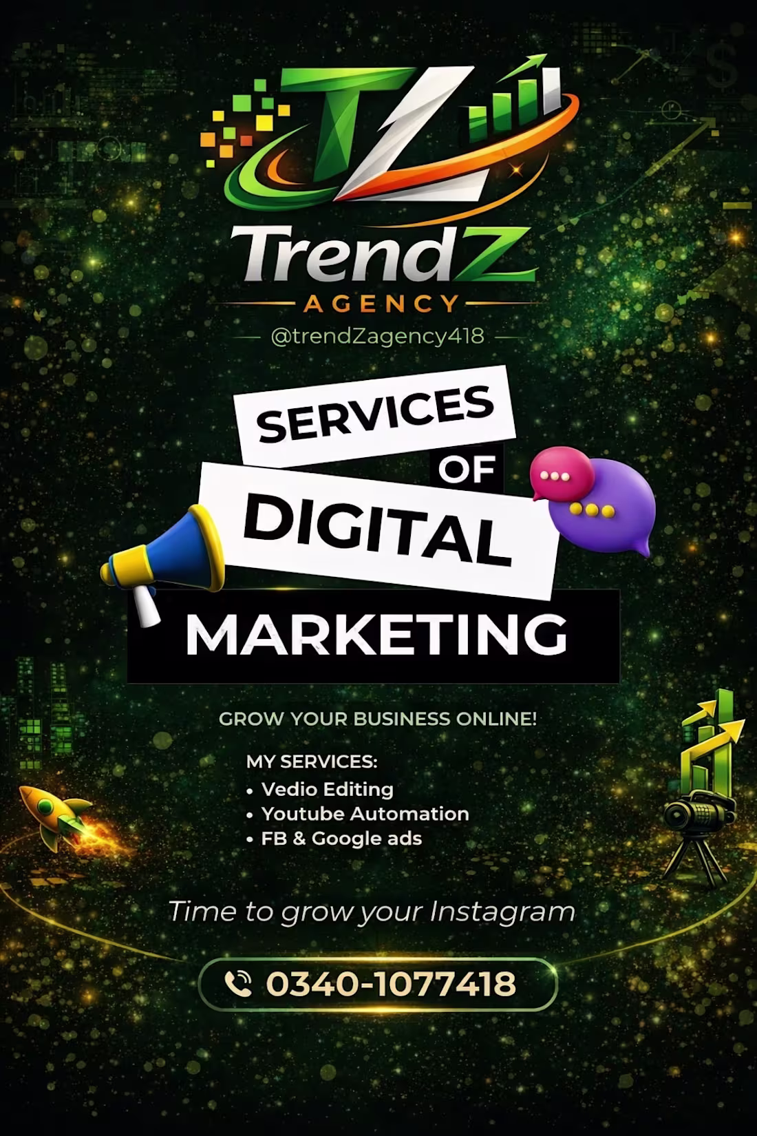Cover image for Digital Marketing Services by TrendZ