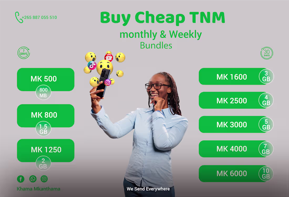 Cover image for  Internet Bundles selling Ad for a Telecomm company "TNM"