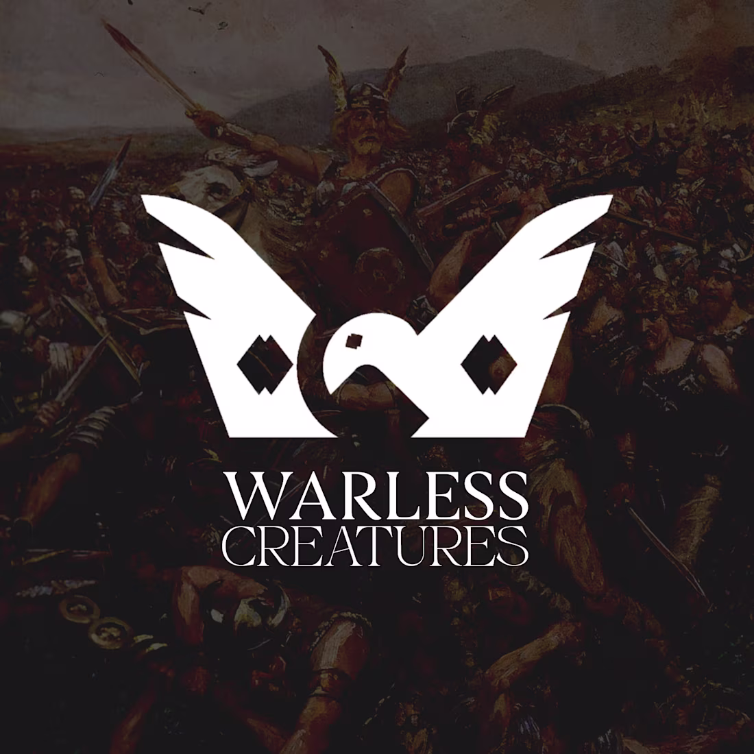 Cover image for Warless Creatures W + Crown + Dove minimalist logo + graphic...