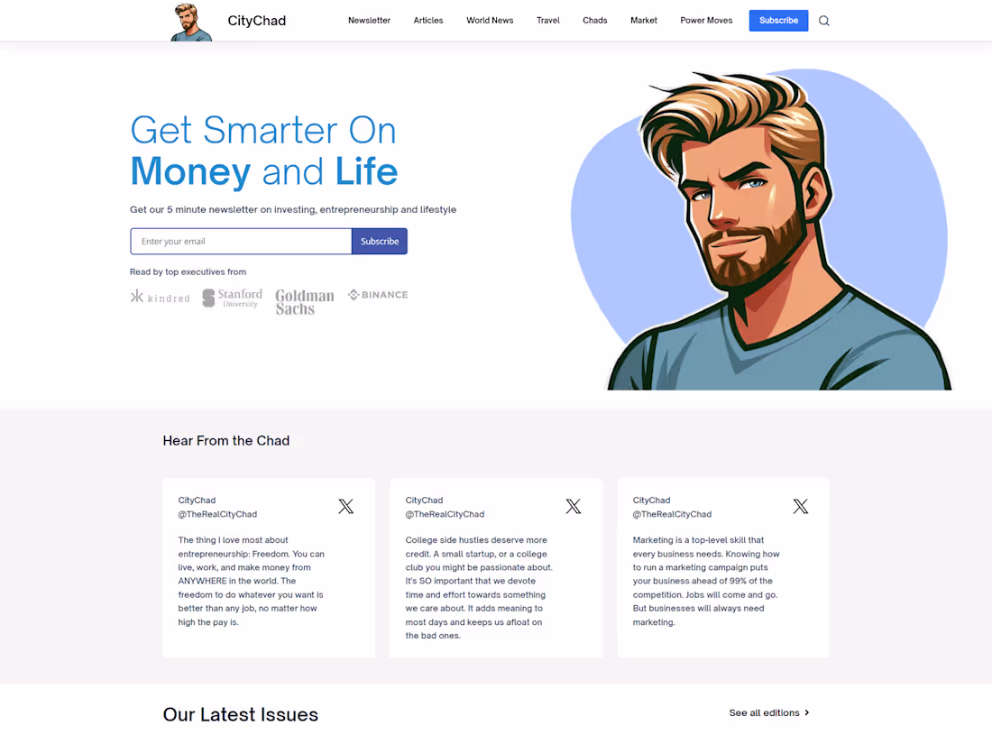 Cover image for Newsletter Website