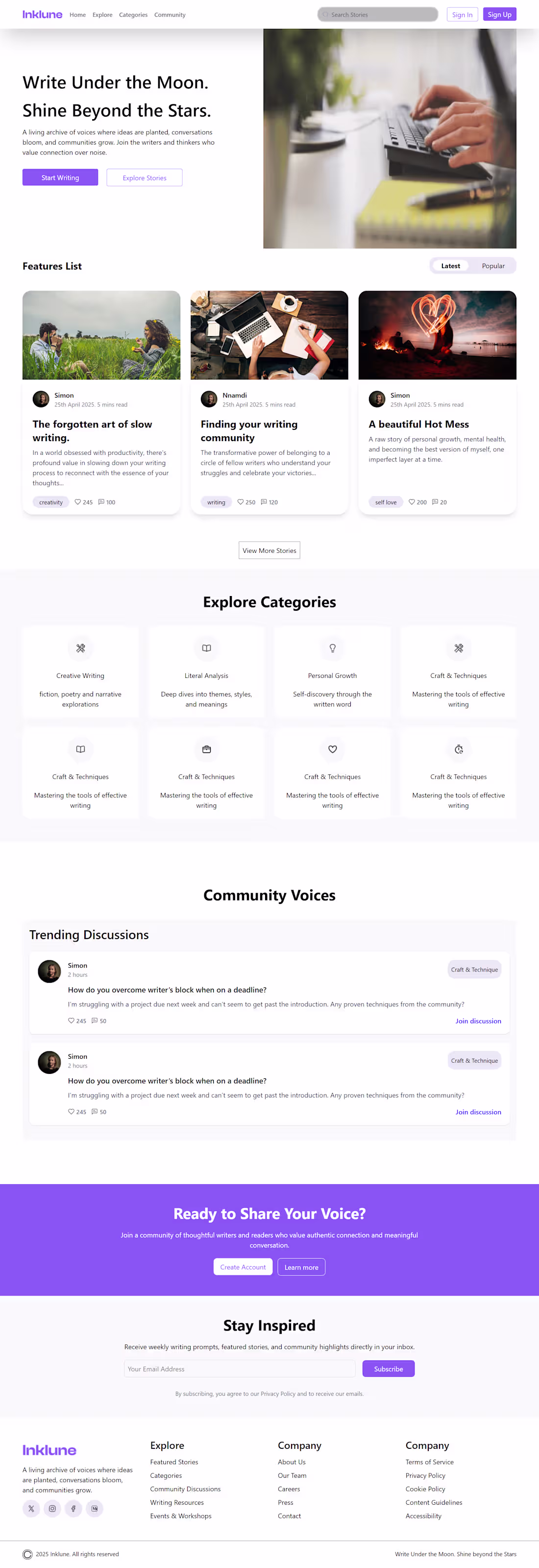 Cover image for Under the Moon – Creative Community & Storytelling Platform ...