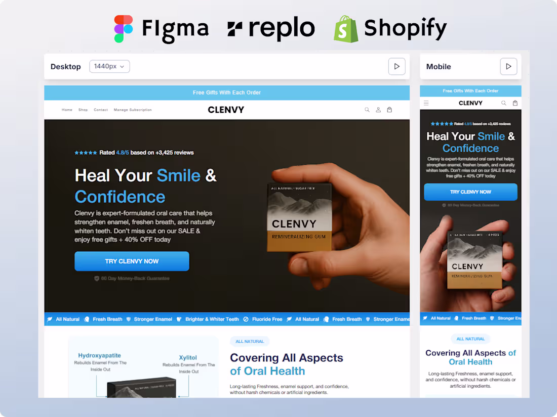 Cover image for Clenvy Oral Care Promotion