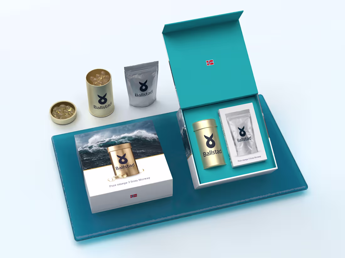 Cover image for Ballstad Omega-3 Product Packaging