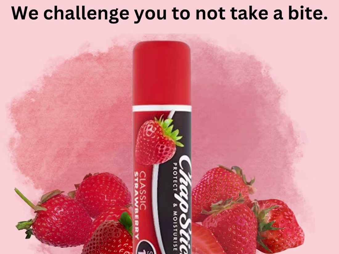 Cover image for One page Instagram Ad - Strawberry Chapstick