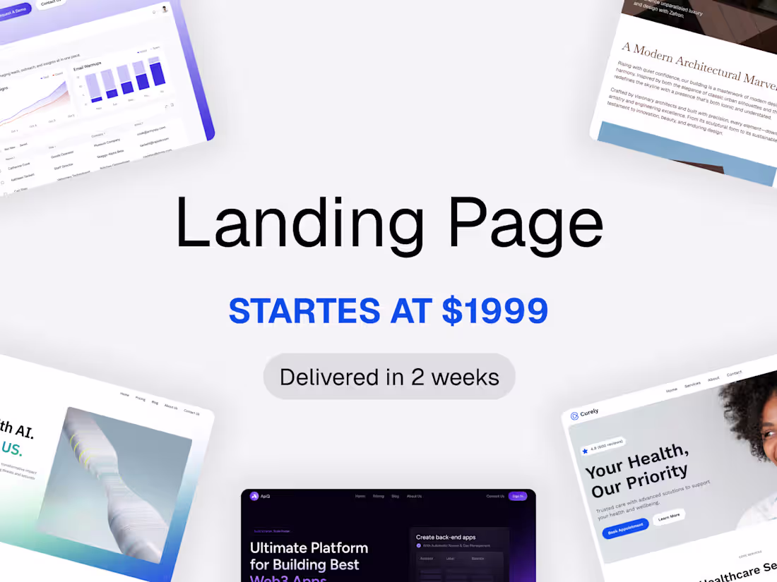 Cover image for High-Converting Landing Pages Built in Framer